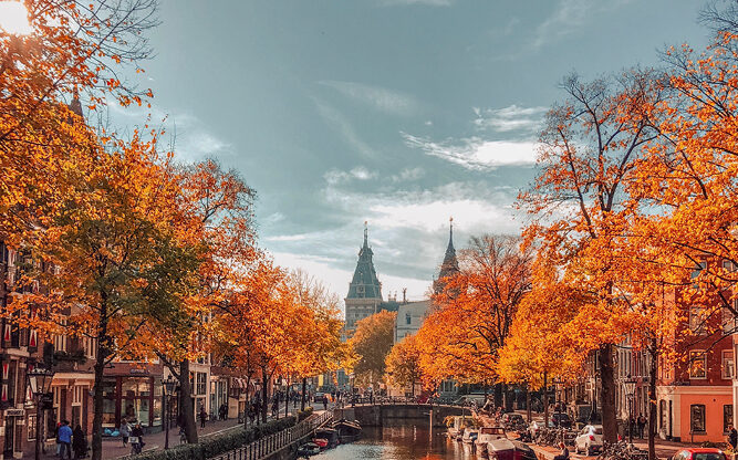 Amsterdamse grachten in de herfst2