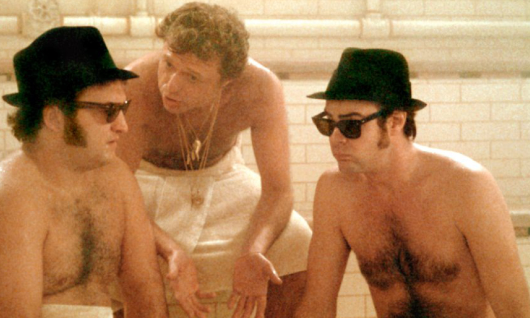 mannen in de sauna