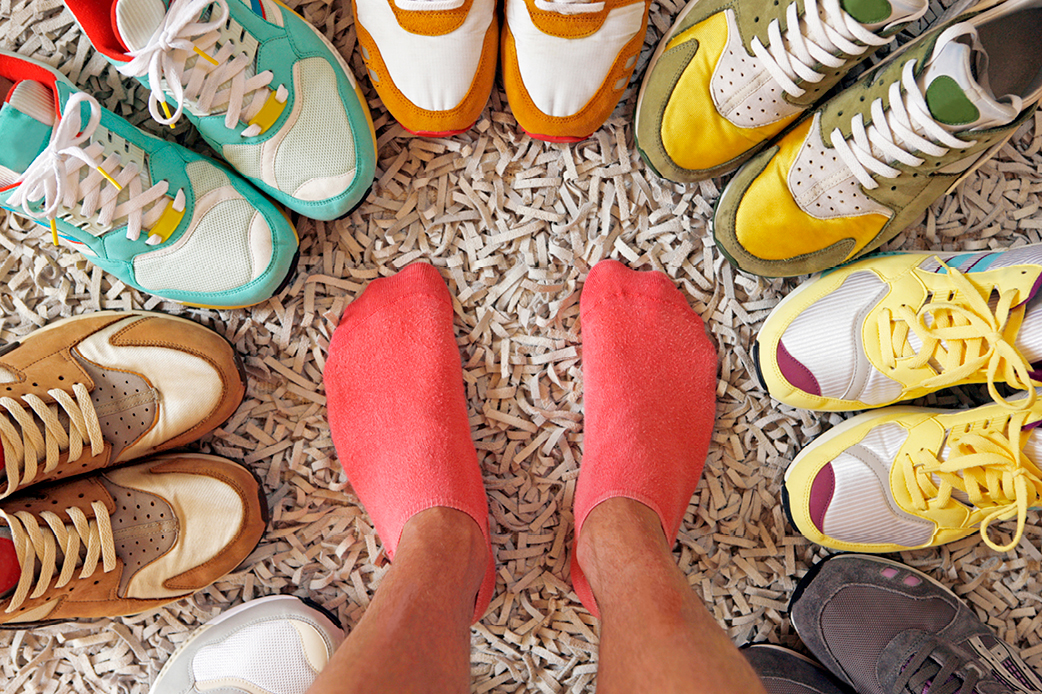 sokken en sneakers