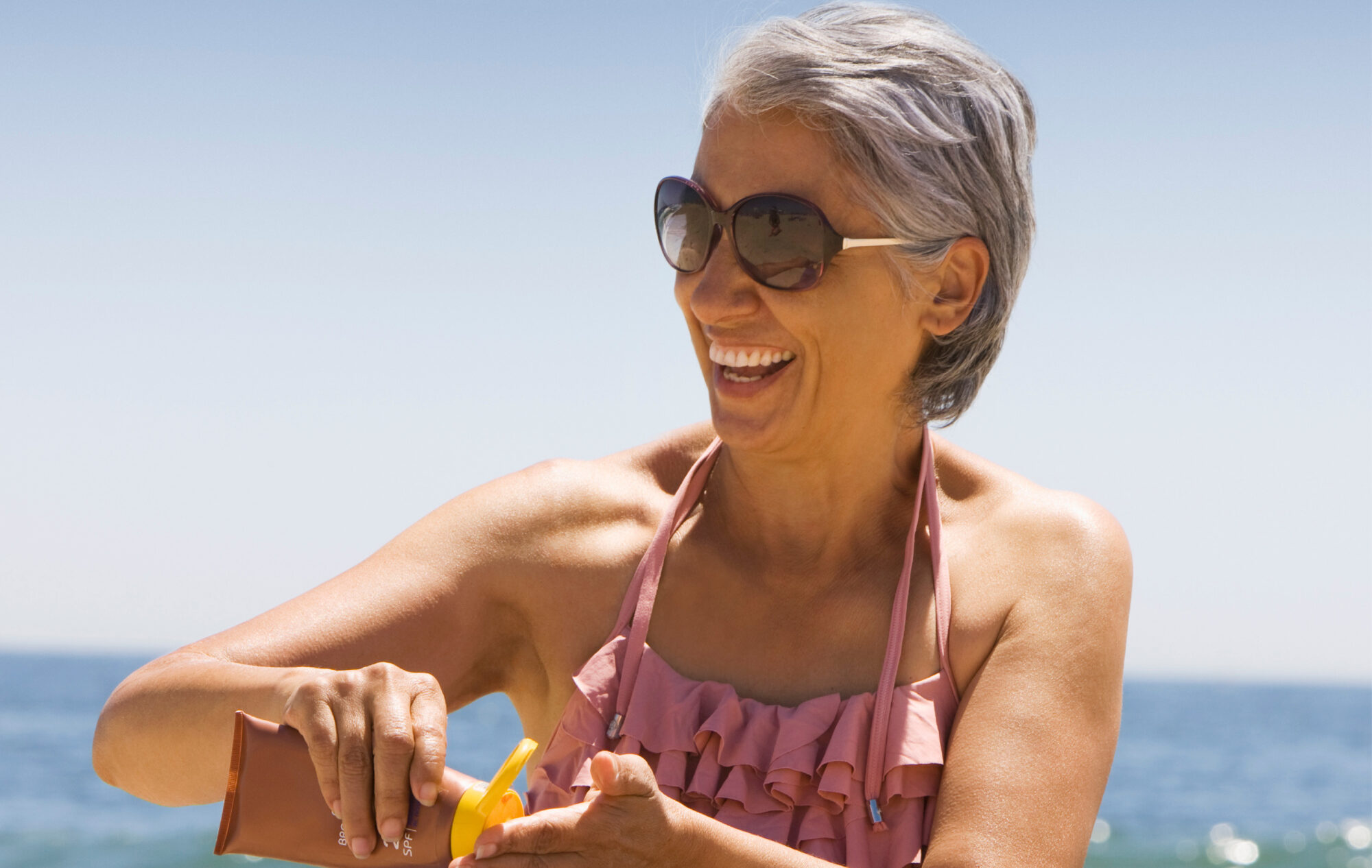 Vrouw-strand-vakantie